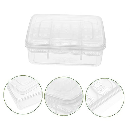 Toyvian 16-Hole Reptile Egg Incubator Lid Professional Hatching Box for Lizards Snakes Reptiles 16-Grid Breeding Case for Hatching Eggs Sturdy