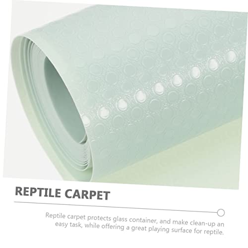 MERRYHAPY Reptile Carpet Substrate Mat for Bearded Dragon and Leopard Soft Bedding for Terrarium Safe and Comfortable Reptile Habitat Accessory - color: Light Green