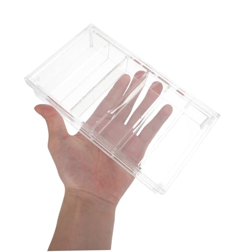 Acrylic Incubation Tray with Lid 6-Compartment 6.6x3.8 Fish Breeding Box for Laboratory Research and Aquarium Fish Egg Hatching