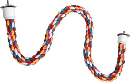 Bird Rope Perches,Parrot Toys 41 inches Rope Bungee Bird Toy (41 inches)[1 Pack] - size: 41 inches