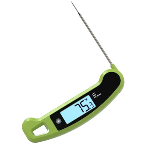 Lavatools Javelin® PRO Classic Ultra-Fast 2-Second Professional Digital Instant Read Meat Thermometer for Grill and Cooking, Auto-Rotating Backlit Display, IP65 Water Resistant, NSF Certified – Wasabi - color: Wasabi