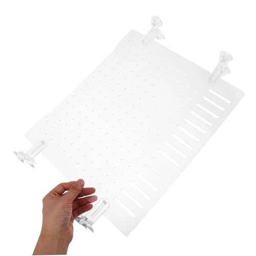 Clear Acrylic Fish Tank Divider for Aquariums Flexible Isolation Plate with Rounded Edges DIY Fit for Various Protects Fish and Prevents Conflicts in Reptile and Shrimp Tanks