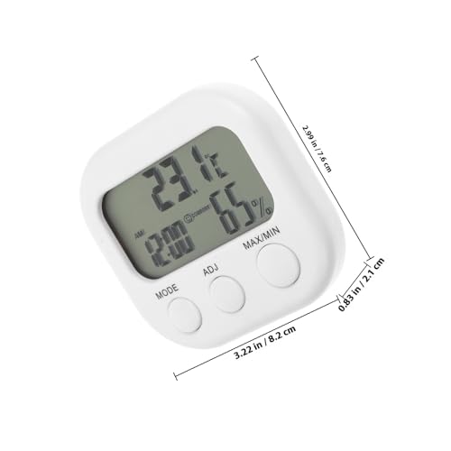 OSALADI Digital Fish Tank Thermometer with Large Display Indoor Outdoor Temperature Humidity Monitor for Reptiles and Aquariums Tabletop Stand Design Portable Multi-use Measuring Device