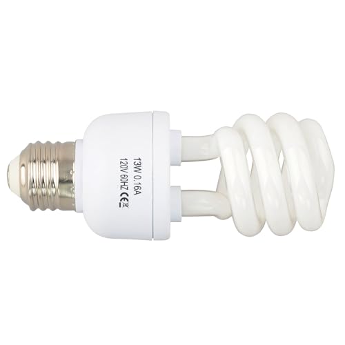 LUCKY HERP 15.0 UVB Intense Fluorescent Bulb,Terrarium Lamp for Reptiles,E26,Screw Thread (13, Watts)