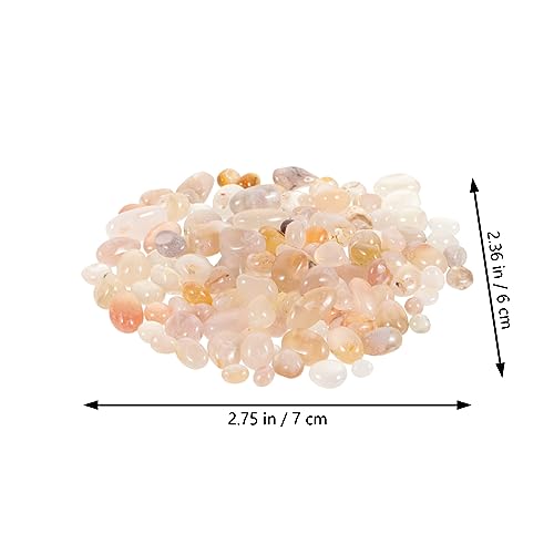 Yardwe 1set Polished Natural Pebbles for Aquariums Decorative Stones for Fish Tanks for Plants and Gardens Agate Pebbles