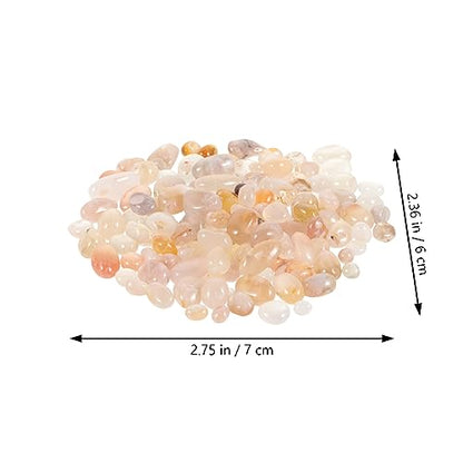 Yardwe 1set Polished Natural Pebbles for Aquariums Decorative Stones for Fish Tanks for Plants and Gardens Agate Pebbles