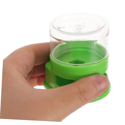 Kisangel 4pcs Small Reptile Water Fountain Automatic Plastic Water Dish for Tortoise Lizard Snake and Frog Terrarium Bowls Pet Feeder
