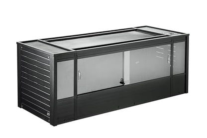 New Age Pet ECOFLEX X-Large Reptile Enclosure with Matching Cabinet Stand Set in Black - color: Black, size: X-Large