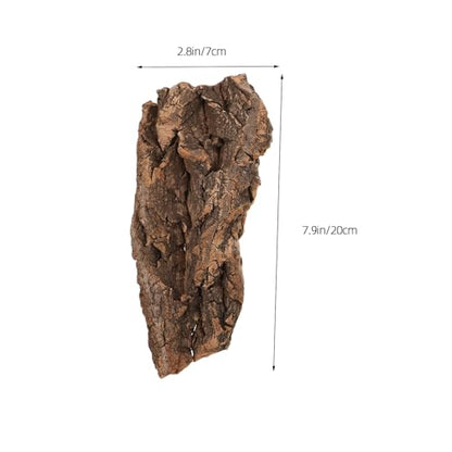 Toyvian Natural Cork Bark Flats Rounds, Organic Reptile Hide Basking Platform Bioactive Terrarium Wood Decor for Bearded Dragons Geckos Hermit Crabs