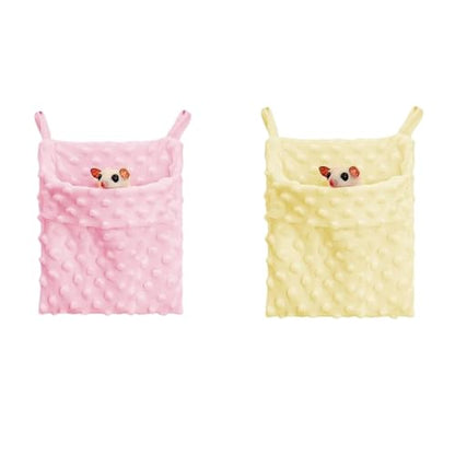Small Sleeping Pouch,2PCS Sugar Glider Bonding Pouch,Small Pet Carrier Bag,Hamster Hangings Nest,Warm Sleep Bed Nest for Hamster