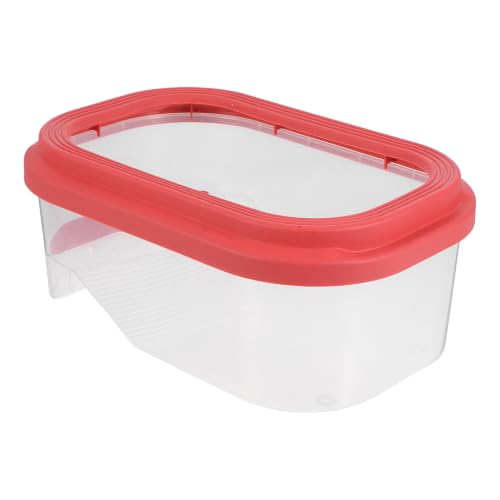 Cabilock Plastic Turtle Tank Starter Kit with Spacious Abs Habitat and Basking Platform for Turtles and Small Reptiles for Home Use