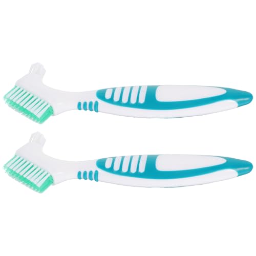 Toyvian 2pcs Turtle Shell Cleaning Brush Double-Sided Mud Dirt Remover Portable Personal Mini Brush for Aquatic and Land Tortoises in Reptile Tanks