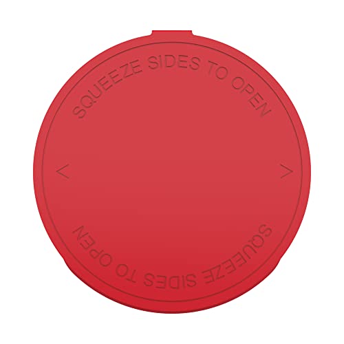 90 Dram CR Plastic Packaging Pop Top Containers - Child Resistant Travel Holder Vial Bottles - 60 qty (Red) - color: Red