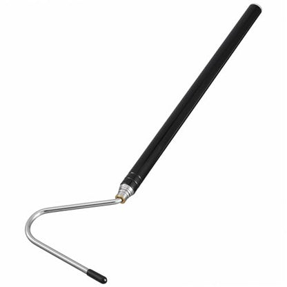 Mabor 40 Inch Snake Hook, Stainless Steel Extensible Grappling Hook | Retractable Pick-Up Handling Tool Pool Skimmer Basket Hooks - size: 11.6 - 40.9 inches