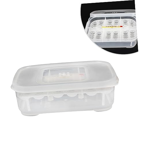 DOITOOL Transparent Breeding Isolation Box Incubator for Snakes and Lizards Hatching Box with Thermometer for Reptiles Holds Up to Eggs Easy to Clean and Observe