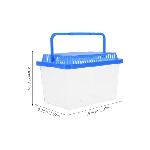 Yardwe 8pcs Turtle Tank with Lid, Portable Plastic Reptile Breeding Box for Tortoise and Small Reptiles, Sturdy Transport and Feeding Enclosure for Indoor Pet Habitat