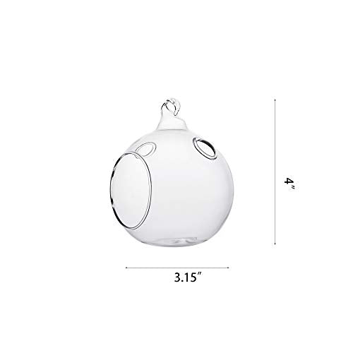 Set of 24 Wedding Hanging Glass Orbs, Glass Tea Light Terrarium, Globe Terrarium, Tea Light Holders, Wedding Decor Indoor Outdoor - size: 24