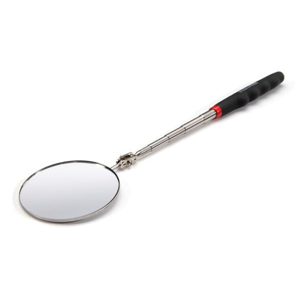 Steelman 29-Inch Telescoping Auto Inspection Mirror, Durable Steel, Articulating 3.25-Inch Round Mirror, Contoured Grip (Case of 10) - size: 29 inches (Case of 10)