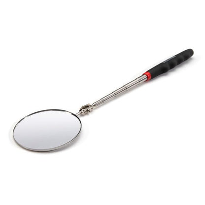 Steelman 29-Inch Telescoping Auto Inspection Mirror, Durable Steel, Articulating 3.25-Inch Round Mirror, Contoured Grip (Case of 10) - size: 29 inches (Case of 10)