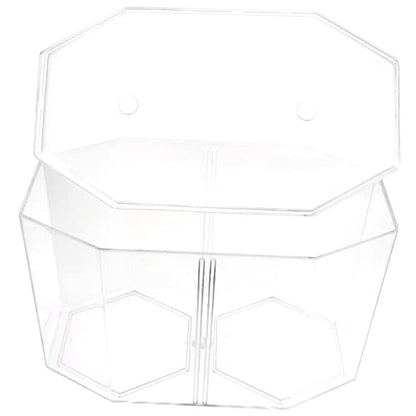 Toddmomy Transparent Fish Breeding Box Dual Chamber Isolation Tank for Betta and Small Fish for Spawning and Fry Safety Aquarium Divider for Home Decor