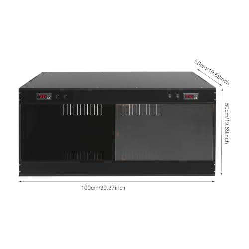 PVC Reptile Enclosure, 33-Gallon Habitat with Glass Door, Dual Thermostat | Set up in Living Rooms, Classrooms, or Breeding Racks, the Enclosure Gives Ball Pythons, and Bearded Dragons a Secure Home.