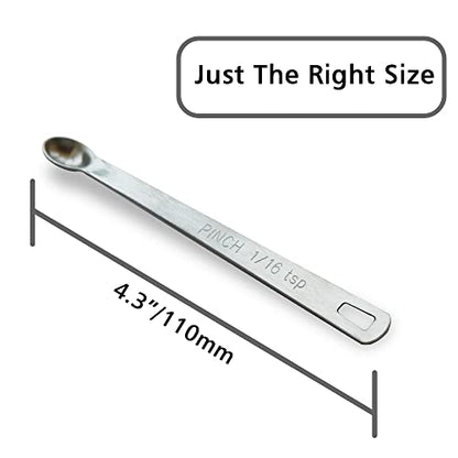 1PCS 1/16tsp(0.31ml) Mini Measuring Spoon, Small Teaspoon for Tiny Amounts | High Precision, Food-Grade, ‌Rust-Free, Dishwasher-Safe, Easy-Read Markings, Multi-Purpose, Sturdy & Durable - size: 1/16tsp|0.31ml|0.31cc|0.01oz