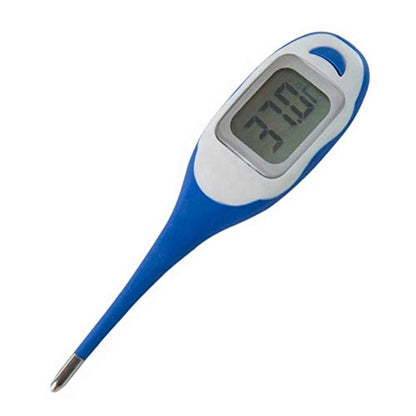 Veterinary Thermometer. Fast, Accurate Temperature Readings for Pets and Livestock. Large Display. Flexible Tip.
