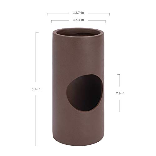 Niteangel Ceramic Hamster Tunnel & Tubes Hideout: for Dwarf Robo Syrian Hamsters Mice Rats or Other Small Animals (Tunnel - Small)