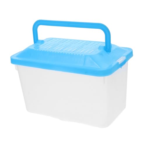 Plastic Handheld Fish Tank Reptile Tortoise Tank Small Fish Cage Turtle Terrarium Pet Travel Box