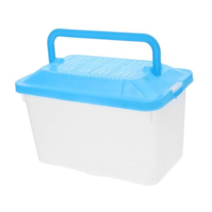 Plastic Handheld Fish Tank Reptile Tortoise Tank Small Fish Cage Turtle Terrarium Pet Travel Box