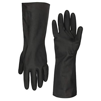 Flexzilla Pro GC400PM Heavy Duty Cleaning, Neoprene, 13, Black, Long Cuff Gloves, Medium - size: Medium