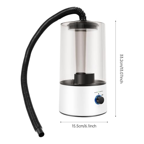 4L Reptile Humidifier Fogger with Adjustable Hose Automatic Atomizer Tank Large Capacity Amphibians Herps Terrariums Misting System for Terrarium Geckos Snakes Turtles Lizards Frogs