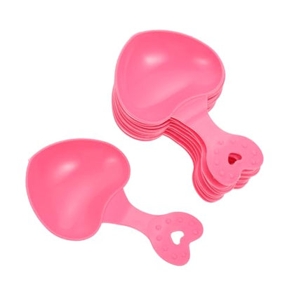 10pcs Love Spoon Pet Food Scoop Reptile Pet Feeding Spoon for Kitten Hamster