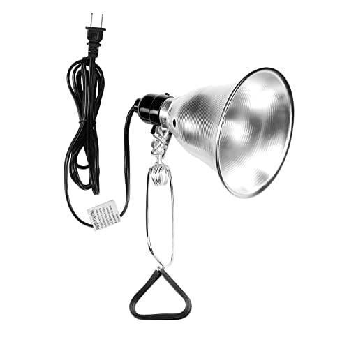 Simple Deluxe Clamp Lamp Light Socket with 5.5 Inch Aluminum Reflector, Suit for Max 60 Watt Lamp (No Bulb Included) with 18/2-Gauge 6 Feet Cord, 1-Pack - size: 5.5 Inch (60 Watts), style: 1-Pack
