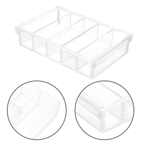 Acrylic Incubation Box with Lid for Specimen and Fish Observation 5 Compartments Easy to Clean Versatile Use Laboratory Petri Dish for Personal Use