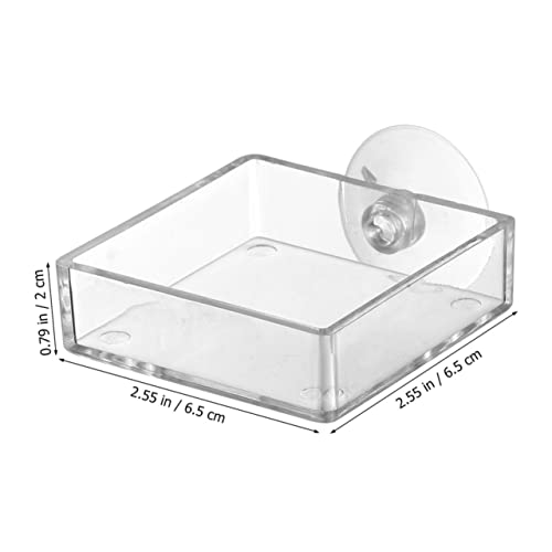 6pcs Shrimp Feeding Dishes Food Trays Cups for Aquatic Supplies and Reptile Feeding Easy to Clean and Install for Fish Tanks and Turtles