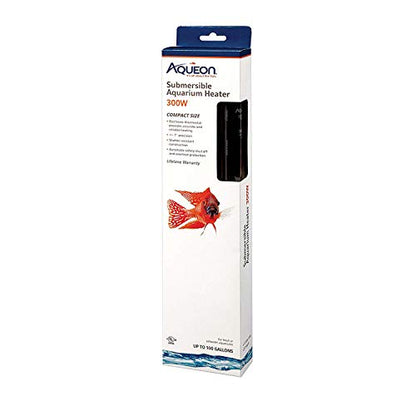 Aqueon Submersible Aquarium Heater, 300 Watts, Up to 100 Gallons - size: 300 Watts, Up to 100 Gallons
