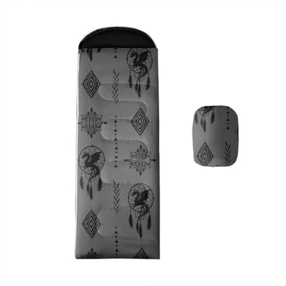 Erosebridal Sugar Skull Sleeping Bags Adults Cold Weather Southwestern Aztec Western Camping Blanket Sleeping Wrap Sleep Bag - color: Black Grey 5