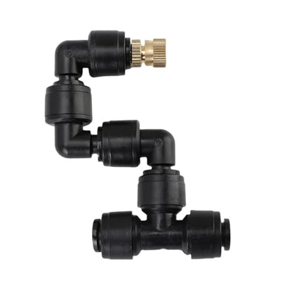 Luocute Reptile System, Automatic Terrariums Misting System with Timer and Copper Nozzles, Suitable for Rainforest Plants Amphibian (US Plug 110-240V)