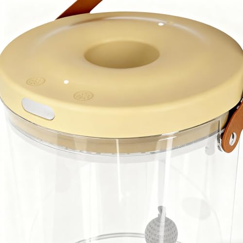 Travel Fish Tank with Light Quiet Clear Oxygen Circulation Aquarium | 2000mAh Fish Container for Bait Fishing Kids Indoor Outdoor Sensory Play Reptile
