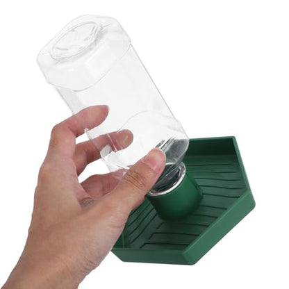 2pcs Automatic Reptile Water Dispenser - Small Corner Water Bowl for Tortoise Turtle Lizard & Snake - Drinking Fountain for Terrarium