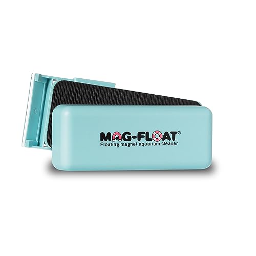 XL Extra Large Acrylic Aquarium Algae with Scraper Cleaner | Magfloat Floating Magnetic Fish Tank Magnet Cleaning Scrubber Brush Tool for Freshwater Saltwater Marine Reef Tanks - size: Extra Large