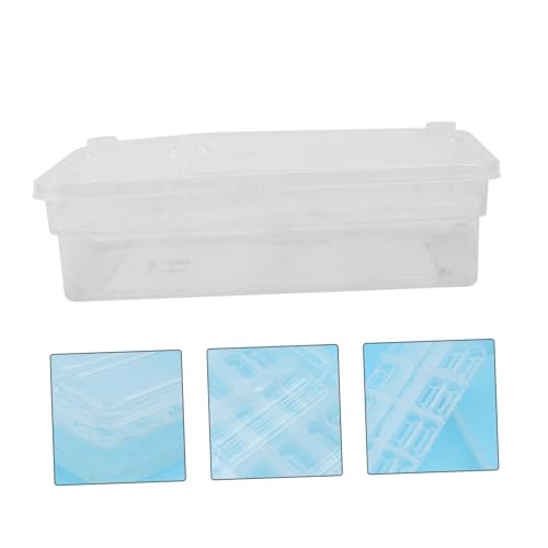 BESPORTBLE 20Grids Reptile Hatching Box Plastic Incubation Tray for Up to Eggs for Breeding Geckos Snakes and Lizards Lightweight and Portable