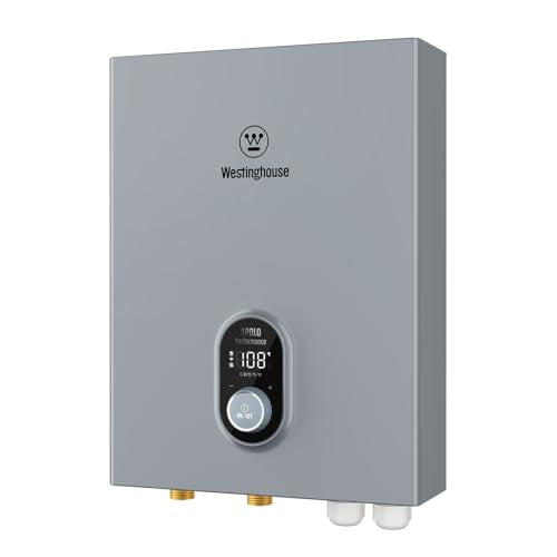 Westinghouse Wifi Tankless Water Heater Electric,18kW 240V,Whole House,Gray | Max 4.2GPM, 86-140℉ Temp.Range, ETL Certified, Space-Saving, Smart Wifi Compatible with Alexa & Google Home - color: Gray 18