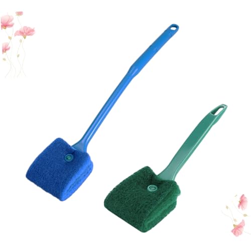 BESPORTBLE Lasting Fish Tank Cleaning Brush Pad Moss Sturdy Construction Comfortable to Hold Handle
