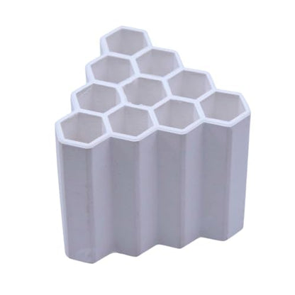 Ceramic Shrimp Aquarium Decor, Shrimp Hides for Aquarium, 10 Connected Tubes, Hideout Cave for Baby Fish, Small Reptile, Lizard