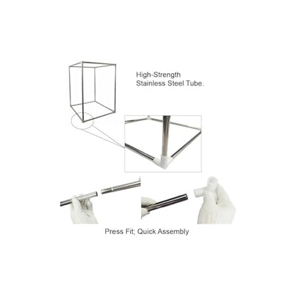 Multifunctional 3D Printer Enclosure Ventilation Eliminate Odors Tent Cover | Adjustable vent Compatible with Anycubic Photon Mono 4, Elegoo Saturn / Mars 3/4 & Creality Halot Series Resin 3D Printer