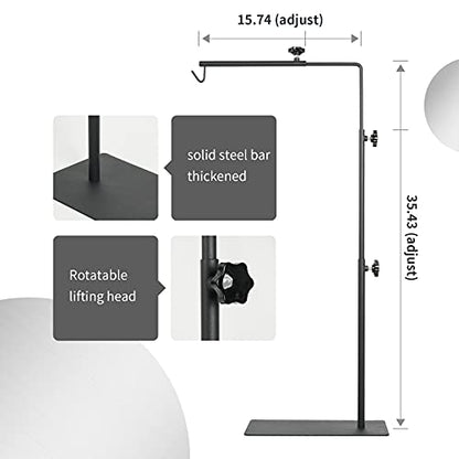 BETAZOOER Large Reptile Heat Lamp Stand Adjustable 16-35 Light Terrarium - size: Large (Pack of 1)