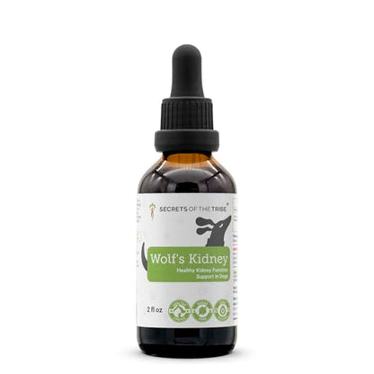 Wolf's Kidney | Natural Herbal Dietary Supplement | Healthy Kidney Function Support in Dogs | Alcohol-Free Extract, Dandelion Root, Calendula, Linden, Chamomile, Fennel 2 oz - style: Kidney