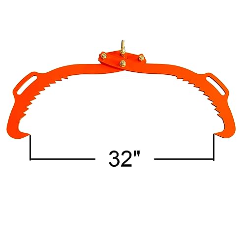 2 Serrated Claw Hook,Log Lifting Tongs, Heavy Duty Grapple Timber Claw,Lumber Skidding,Log Lifting -32in - color: 32"